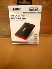 EMTEC X210 Elite 512GB Portable External SSD USB-C 3.2 Gen2 Sleeve