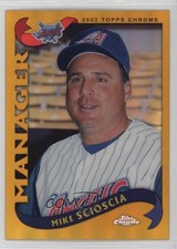 2002 Topps Chrome Gold Refractor Mike Scioscia #292 0ba6