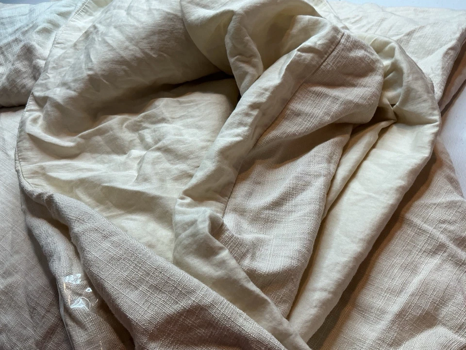 Funda nórdica King lino mezcla rayón crema - Casaluna Foto 4 de 4