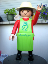 Originale große Werbe-Figur (65cm) "PLAYMOBIL TOOM BAUMARKT GÄRTNER" Werbung