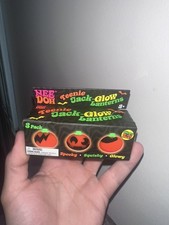 Nee Doh Teenie Jack-O-Glow Lanterns 3Pack Squishy Squeeze Glow in Dark