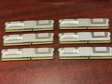 Hynix 24GB (6 x 4GB) PC2-5300F DDR2 667 ECC Server Memory HYMP151F72CP4N3-Y5