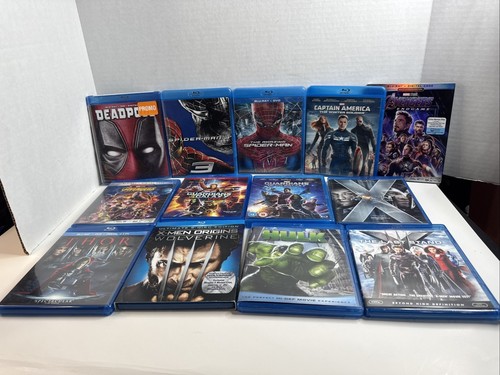 Marvel Blu Ray Lot Of 13 MCU & X-Men Movies