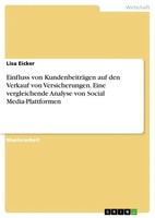 Lisa Eicker | Einfluss Von KundenbeiträGen Auf Den Verkauf Von...