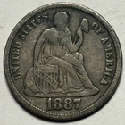 1887-S Seated Liberty Dime — Circulated 🔥 Original Surfaces