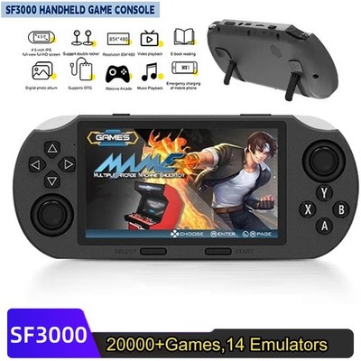 SF3000 Handheld Retro Gaming Console,Video Emulator Console IPS With 20000 Games