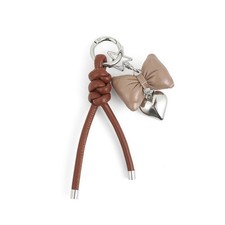 elegant leather bow keychain for women,stylish car keychain and bag charm,per...