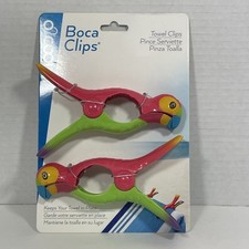 O2cool Boca Towel Clips Parrots Bird Multicolor Beach Pool Lake