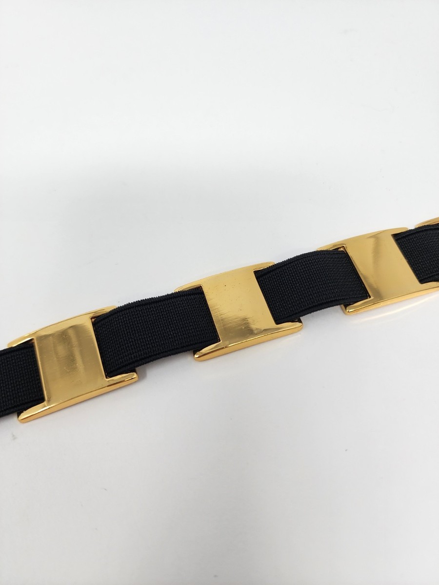Perry Ellis Black Italian Crocodile Belt with Leather Lining, Size Small Perry Ellis Womens Belt Extra Large XL Black Italian Croco  main image 2