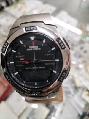 CASIO WAVE CAPTURE ILLUMINATOR WORLD TIMER UHR, WVA-105H, GEBRAUCHT 