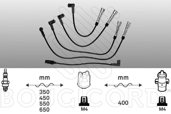 Faisceau d'allumage VW Golf IV Cabriolet 1.6 pour stopper les ratés