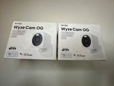 Wyze Cam OG Camera 1080p - New - Indoor/Outdoor Wired - Bundle Of 2 Cameras