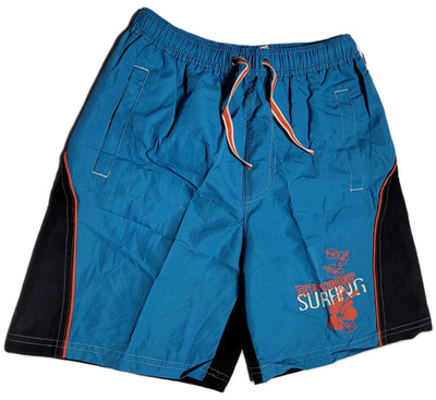 Naturana Badeshorts Jungen Badehose Shorts royalblau-dunkelblau-orange Gr. 140