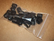 CAPLUG 1” HVC-1000-16 Black Round Pipe End Cover Cap PVC Tube Hi-TEMP, BAG OF 25
