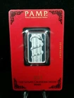 2013 Pamp Lunar Series Year of the Snake 10g .999 Fine Silver Assay Card #7467