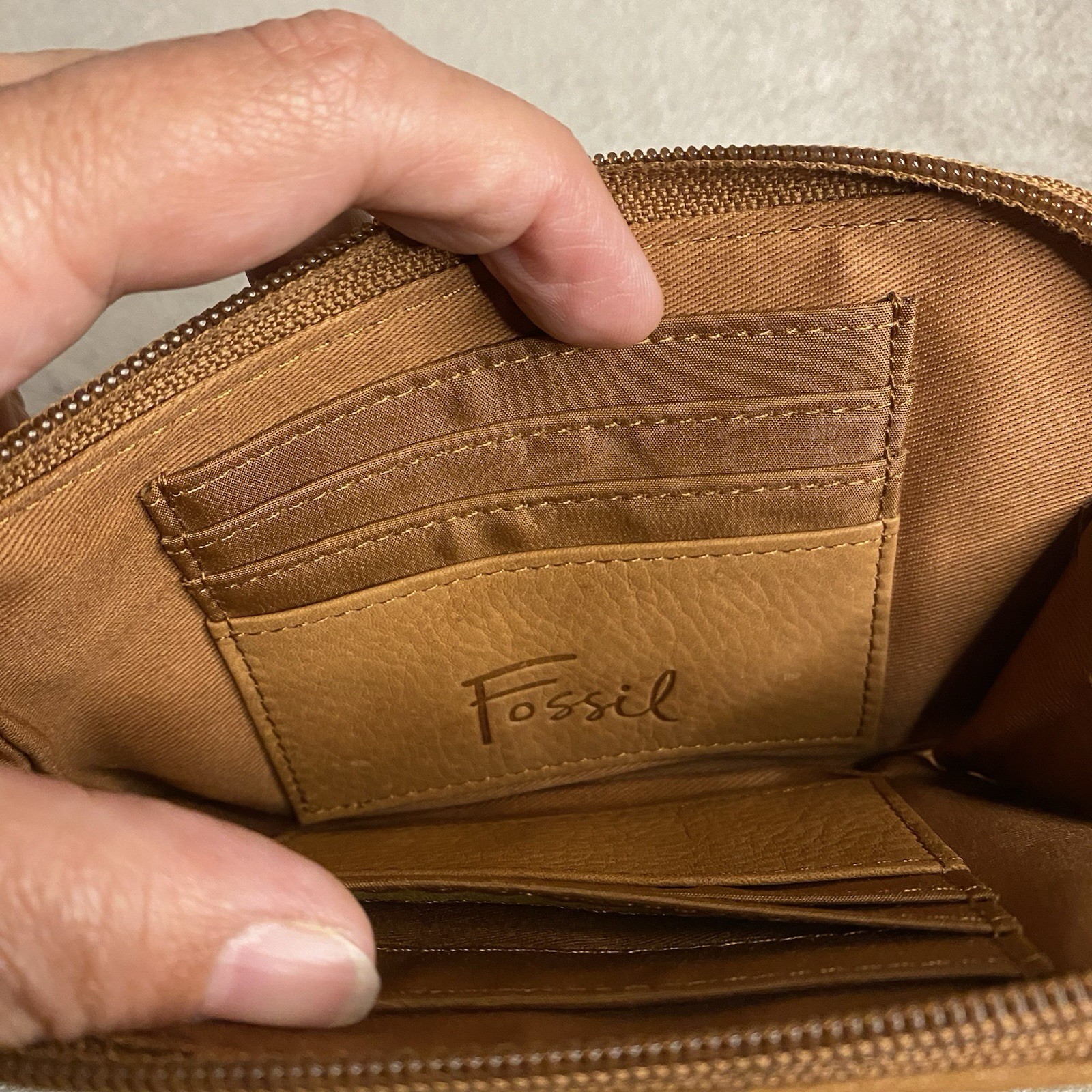 Fossil Wallet Patchwork Leather Multicolor Floral… - image 8