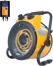 Greenhouse Heater with Thermostat,1500W Portable Outdoor Heaters for Patio,Green