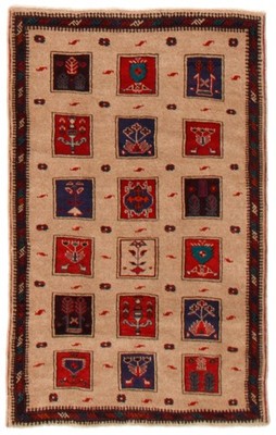 Vintage Hand-Knotted Carpet 3'1'' x 4'10'' Traditional Oriental Wool Area Rug