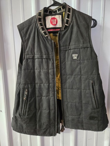 Roland Sands Design Vest Mens Large Motorcycle Ringo Faster Sons Edition