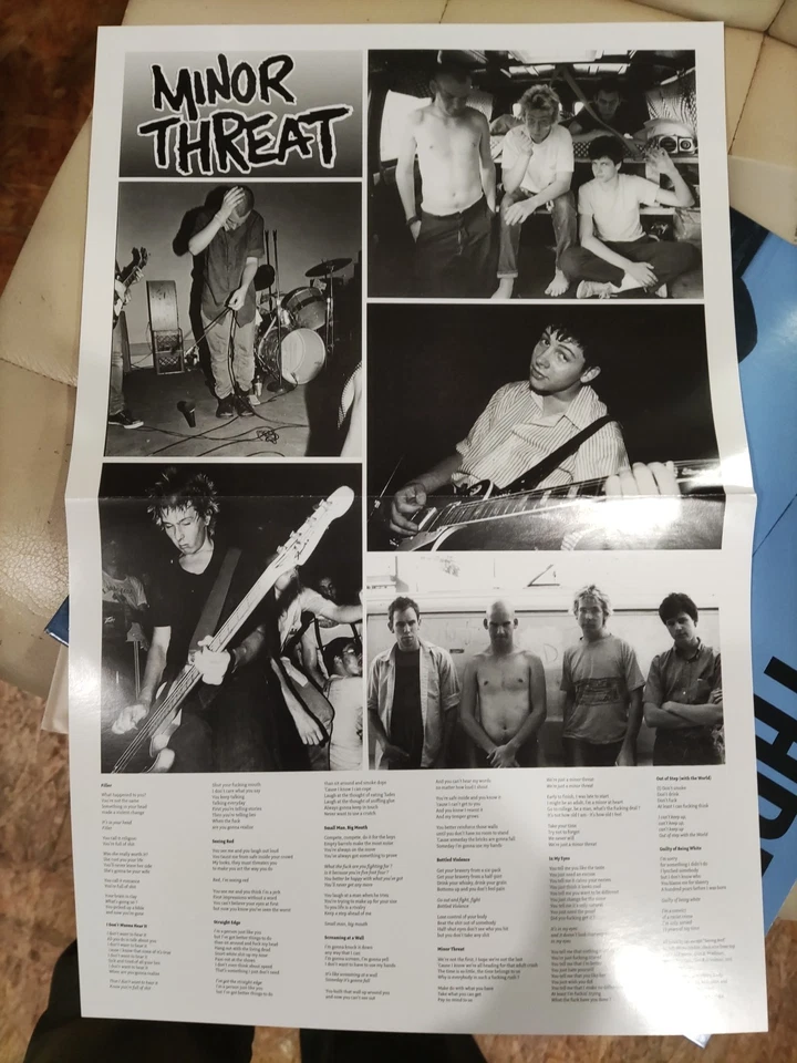 Minor Threat s/t. Blue Marbled Vinyl LP Neuwertig - Bild 3 von 3