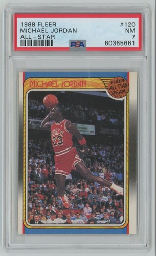 1988-89 Fleer Michael Jordan PSA 7 Chicago Bulls #120 C A30 | eBay
