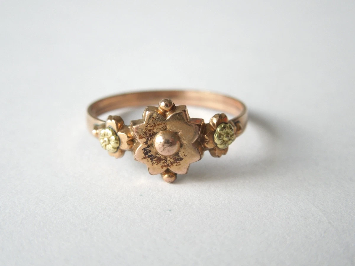 Anello da cocktail vintage da donna con cristalli, placcato in