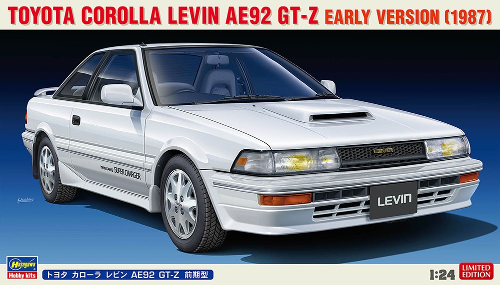 Maquette voiture Toyota Corolla Levin AE92 GT-Z Hasegawa miniature 1/24