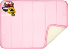 Memory Foam Bath Mat Set - Non Slip, Absorbent, Soft Bath Rug Set - Fast Drying 