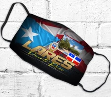 Face Mask Puerto Rico LARES, two Layer, pocket filter, adjustable nose wire
