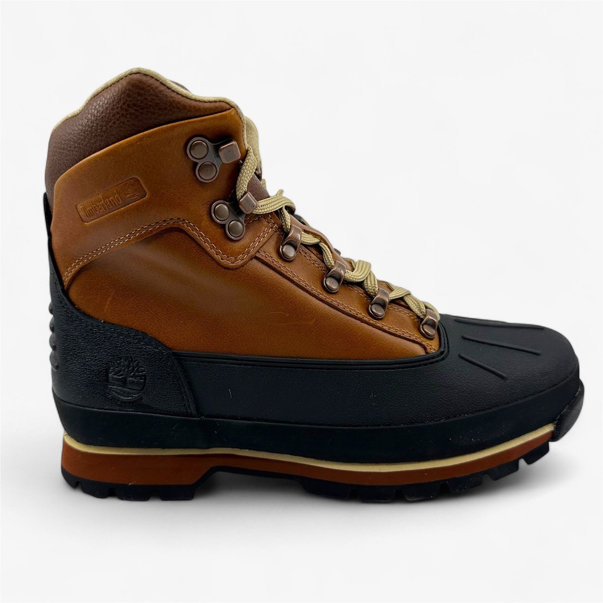 Timberland Euro Hiker Burnt Orange Navy Mens Boot Waterproof Combat