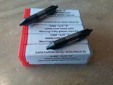 10pcs solid carbide Tialn coated 3 center drills 7/64x1/4x2" 530-CTN-3