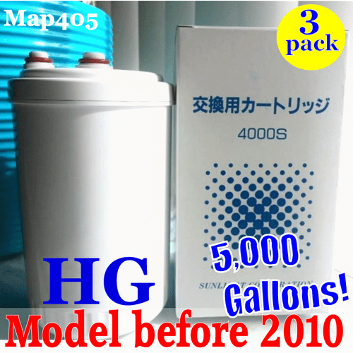 3 Set HG Type REPLACEMENT FILTERS FOR ENAGIC KANGEN HIGH GRADE Leveluk SD501HG - Picture 1 of 8