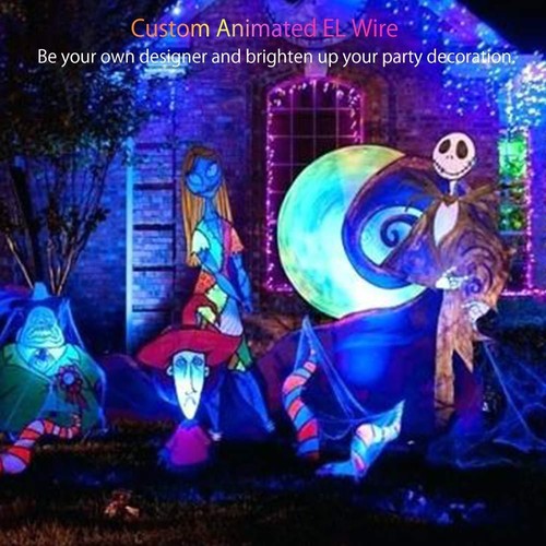 Flexible Neon LED Light Glow EL Wire String Strip Rope Tube Christmas 5 by 1M - Picture 8 of 30