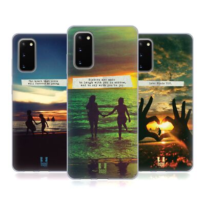 HEAD CASE DESIGNS LIEBE UND SONNENUNTERGÄNGE GEL HANDYHÜLLE FÜR SAMSUNG HANDYS 1