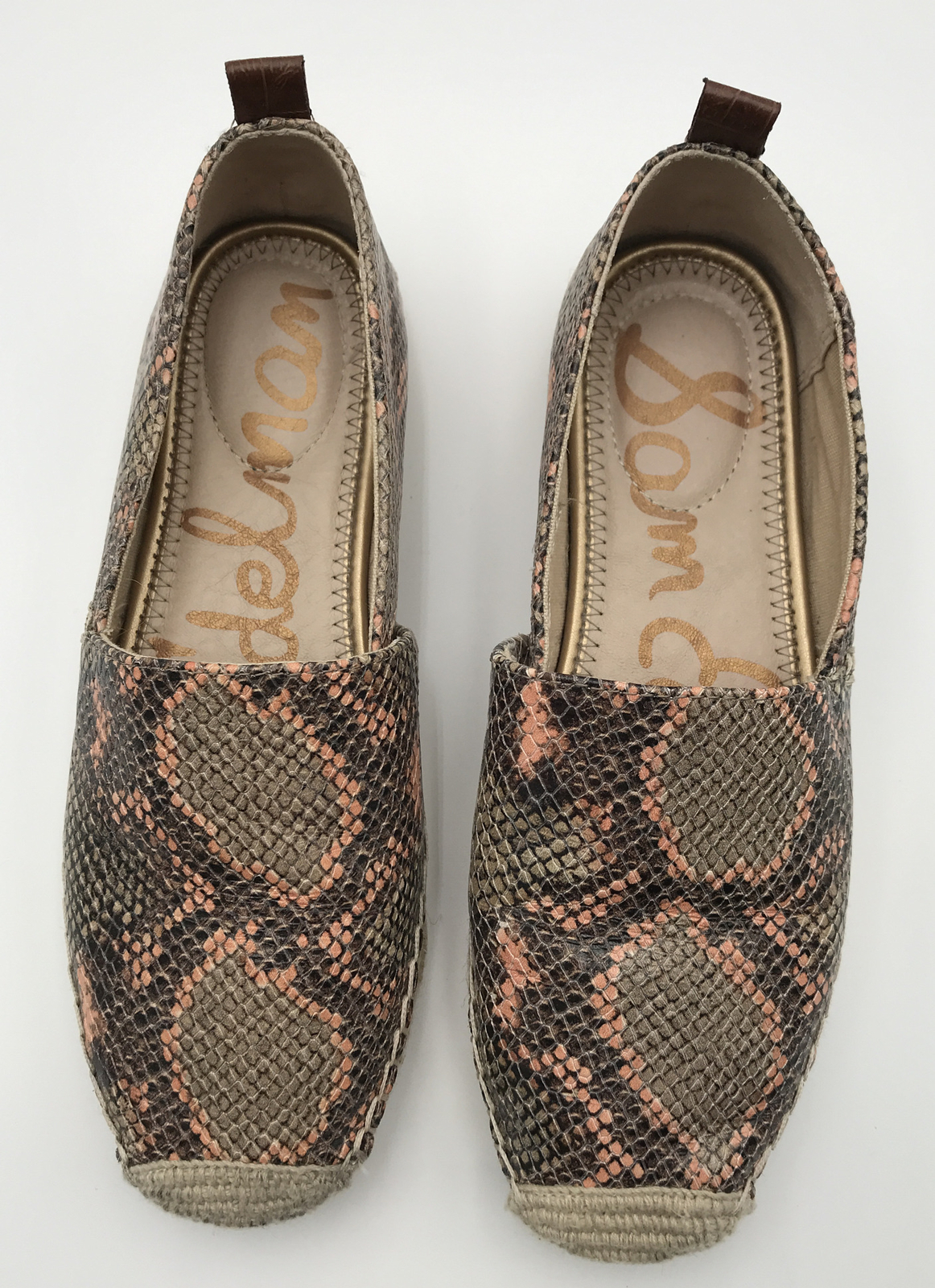 Sam Edelman Leather Snake Print Python Espadrille… - image 5