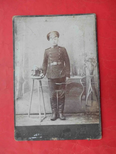 Kishinev Moldova 1910th Soldier, military real photo. Photographer Shlagin
