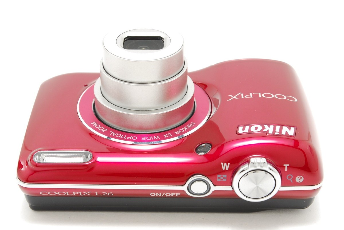 Top Mint】Nikon COOLPIX L26 16.1MP Red Digital Camera Point