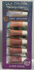 L.A. Colors Dream to Gleam 6 pc. Shiny Lip Gloss Set NEW IN BOX