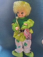 Brinn's 1986 Green/White March Calendar Clown Doll - St. Patrick's Day