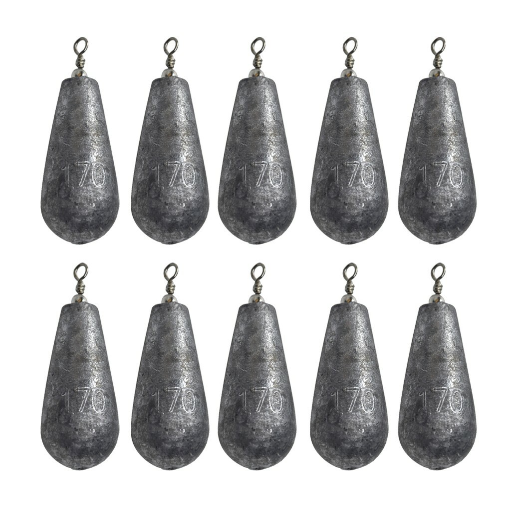 10 pcs Fishing Sinkers Bulk Tear Drop Shaped Lead Sinker 21g283g Weights eBay