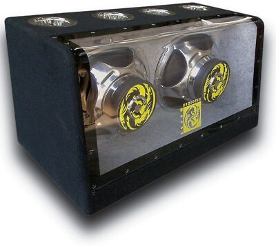Audiotek AT-512FB Dual 12'' 2000W Power Band Pass Vented Sealed Premium Sub Box