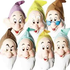 Disney Seven Dwarf Masks Adults Fancy Dress Snow White Mens Costume Accessories