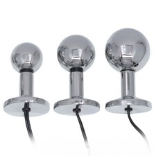 Stainless Steel Anal Plug Stimulator Butt Plug Electro Estim Butt Plug Sex Toys