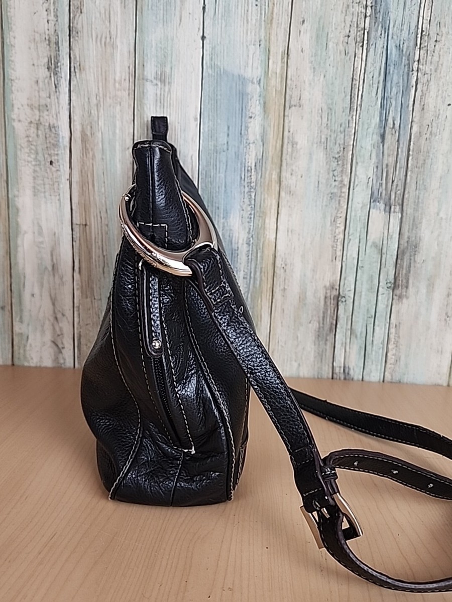 バッグ Tignanello black handbag Tignanello Black Leather Crossbody Handbag Shoulder Bag