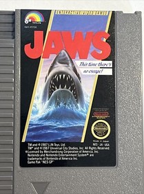 Rare Nintendo Jaws this time there's no escape (1987 NES-JA-USA)