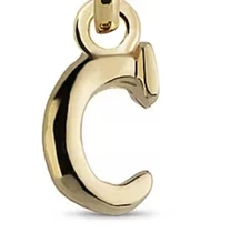 UNO DE 50 CALL ME C - Gold PLATED METAL ALLOY PIERCING CHARM (1)