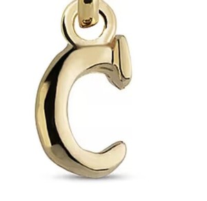 Authentic UNO DE 50 CALL ME C - Gold PLATED METAL PIERCING CHARM (1)