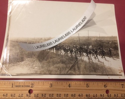 RARE circa 1916 TAMC Texas A&M Aggie Corps of Cadets Band 2 PHOTOS Parade BRYAN - Picture 2 of 7