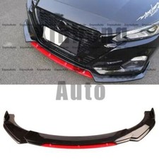 For Nissan Altima Universal Front Bumper Lip Spoiler Splitter Gloss Black Red For Nissan Altima Universal Front Bumper Lip Spoiler Splitter Gloss Black Red