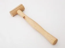 Natural Rawhide Mallet With 2 Sizes 1.5 and 1.25 Inch Face